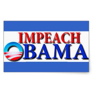 IMPEACH OBAMA YES WE CAN LOGO STICKERS