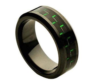 Mens Rings for Less C 248   Ceramic Wedding Band Size 10 Jewelry