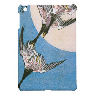 3 Wild Geese Flying Downward Across Moon Hiroshige Cover For The iPad Mini