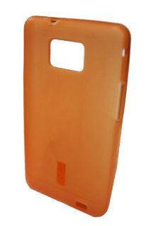 GO SC251 Soft Silicone Gel Skin Protector Case for Samsung Galaxy S II I9100 (AT&T)   1 Pack   Carrying Case   Retail Packaging   Orange Cell Phones & Accessories