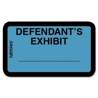 Tabbies Legal Defendant's Exhibit Label   1.62" Width x 1" Length   252 / Pack  
