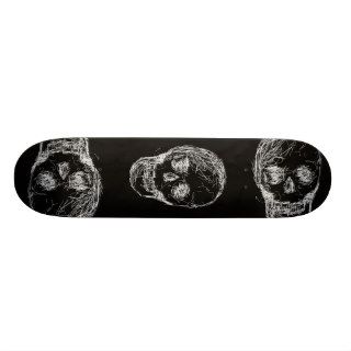 Skull, in White. Skateboards