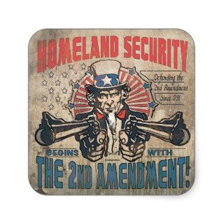 Homeland Security Begins with the Second Amendment Stickers
