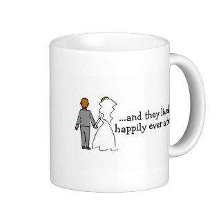 And They Lived Happily Ever After Bride and Groom Coffee Mugs