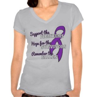 Cystic Fibrosis Support Hope Remember Tee Shirts