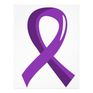 Pancreatic Cancer Purple Ribbon 3 Flyer Design