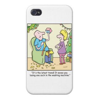 Christmas Cartoon on Giving Case For iPhone 4