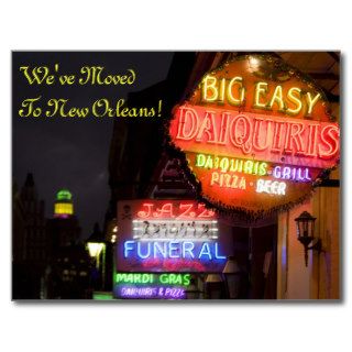 New Orleans Louisiana Change of Address Post Card