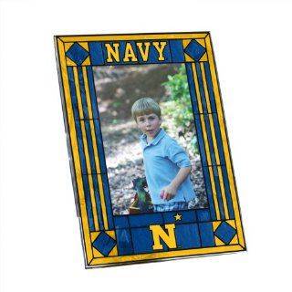 Navy Art Glass Frame  Sports Fan Picture Frames  Sports & Outdoors