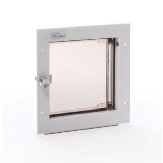 PlexiDor Performance Pet Doors 6.5 in. x 7.25 in. Small White Wall Mount Cat or Small Dog Door Requires No Replacement Flap PD WALL SM WH