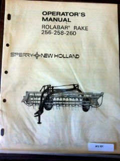 New Holland 256 258 260 Rolabar Rake Operators Manual 