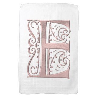 Fancy Letter E 1 Kitchen Towel