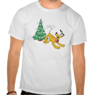 Pluto at Christmas Disney Tee Shirt