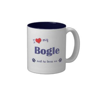 I Love My Bogle (Male Dog) Mug