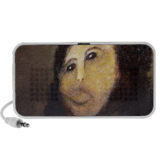 Funny Botched ecce homo painting meme Portable Speakers