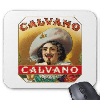 Vintage Calvano Cigar Label Mouse Pad