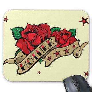 Tattoo Rose Mother Mouse Pad