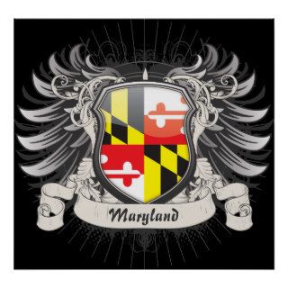 Escudo de Maryland Impresiones de