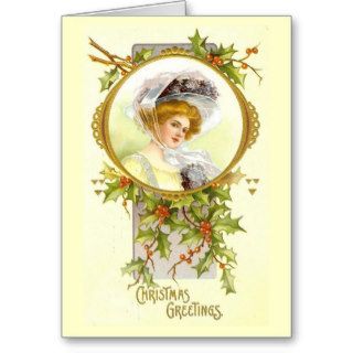 Victorian Christmas Greetings Card