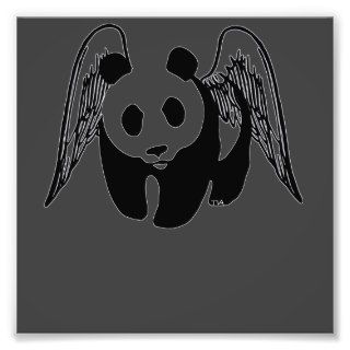 little panda angel photo print