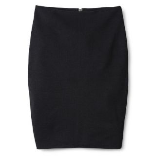 Mossimo Womens Jacquard Pencil Skirt   Black Solid XL