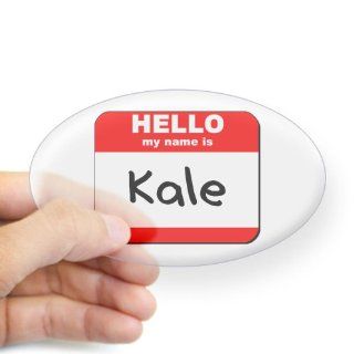  Hello my name is Kale Oval Sticker Sticker Oval   Standard   Wall Decor Stickers