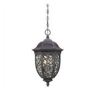The Great Outdoors 9264 262 21" Three Light Outdoor Pendant from the Allendale Park Collection, Allendale Bronze   Ceiling Pendant Fixtures  
