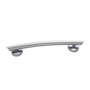 16 in. x 1 1/4 in. Transitional Curved Grab Bar in Brushed Nickel DISCONTINUED 61033