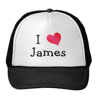 I Love James Mesh Hat