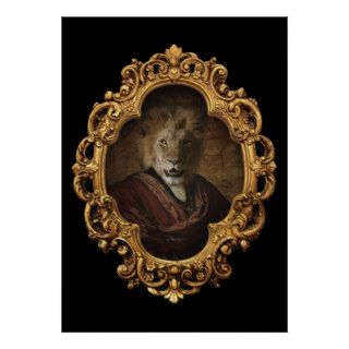 Royal Lion King Framed Portrait Poster