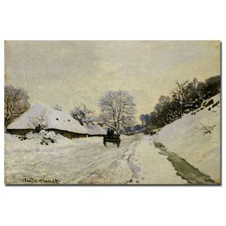 Claude Monet 'The Cart 1865' Canvas Art Trademark Fine Art Canvas