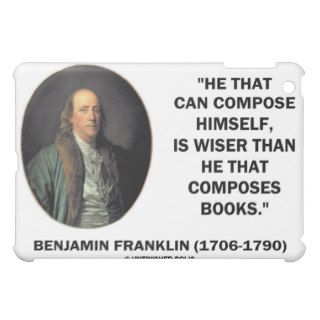 Benjamin Franklin Can Compose Himself Wiser Case For The iPad Mini