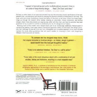 The Chair Rethinking Culture, Body, and Design Galen Cranz 9780393319552 Books