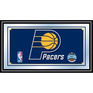 Trademark Indiana Pacers NBA 15 in. x 26 in. Black Wood Framed Mirror NBA1500 IP
