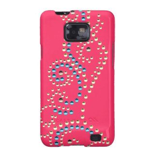 Bling Filigree Design on Pink Samsung Galaxy S2 Cases