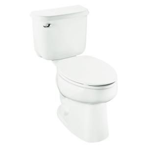 Sterling Plumbing Windham 2 piece 1.6 GPF Luxury Height Elongated Toilet with Pro Force Technology in White 402315 0