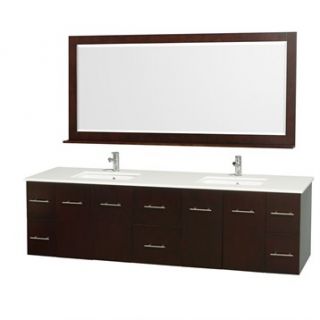 Centra 80 Double Bathroom Vanity Set by Wyndham Collection   Espresso