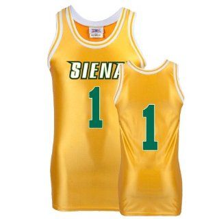 Siena Replica Gold Adult Basketball Jersey '#1'  Sports Fan Jerseys  Sports & Outdoors