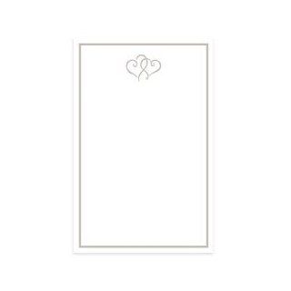 Gartner Studios Invitation Kit, White with Platinum Hearts, 5 1/2" X 8 1/2", Box of 50 Health & Personal Care