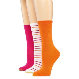 Gold Toe GoldToe 3 pk. Castaway Crew Socks, Pink, Womens