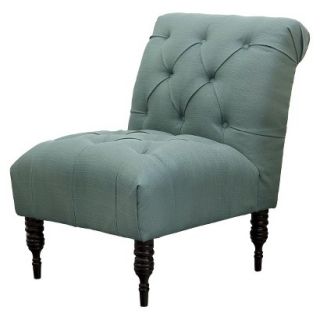 Skyline Upholstered Chair Vaughn Tufted Slipper Chair   Teal