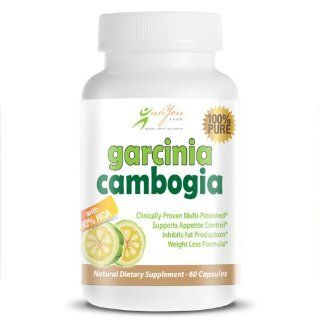 Garcinia Cambogia Extract   Clinically Proven for Rapid Weight Loss with Pure Garcinia Cambogia and Multi  Patented 60% HCA Extract   60 Veggie Capsules   30 Day Supply   1000 Mg Health & Personal Care