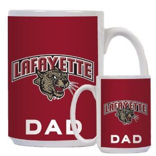 Lafayette Dad Full Color White Mug 15oz 'Lafayette w/Leopard Head'  Sports Fan Coffee Mugs  Sports & Outdoors