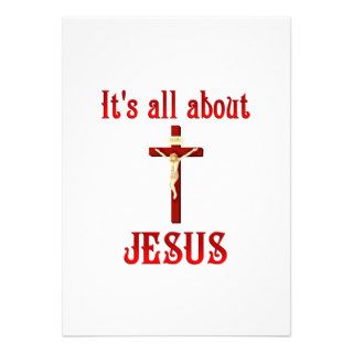 All About Jesus Personalized Invitation