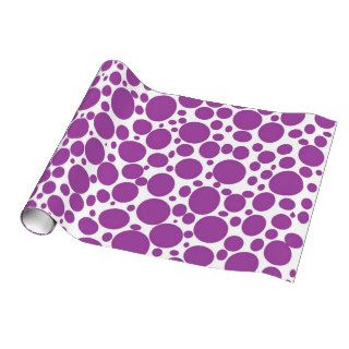 Purple Bubbles Wrapping Paper