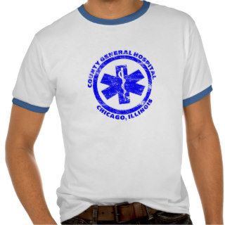 County General Hospital distress T shirt