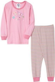 Gerber Butterfly Stripe Cotton PJs Two Piece, Mid Pink, 18 Months Clothing