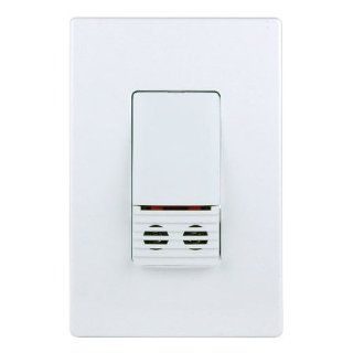 Cooper Controls OSW U 0721 MV W Greengate 120 277 Volt Ultrasonic Wall Switch with Neutral Wire, White Finish   Wall Light Switches  