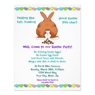 Bad Bunny Easter Party Invites