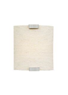 LBL Lighting LW559FLISILED277 Wall Lights with Fabric Linen Shades, Nickel   Wall Sconces  